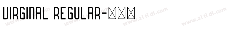 Virginal Regular字体转换
